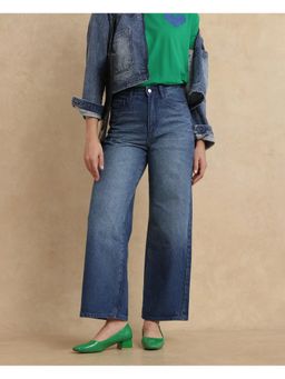 RAREISM - Kikoi Blue Plain Wide Jeans