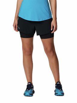 Columbia - Womens Black W Endless Trail 2 In 1 Running Shorts