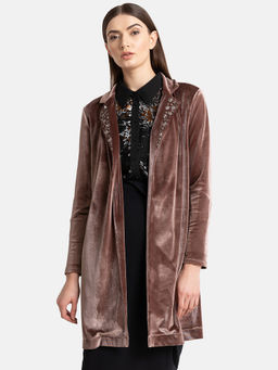 Kazo - Brown Embellished Cape