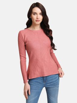 Kazo - Pink Solid Sweater