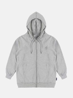 KiddoPanti - Grey Full Sleeve Hoodie