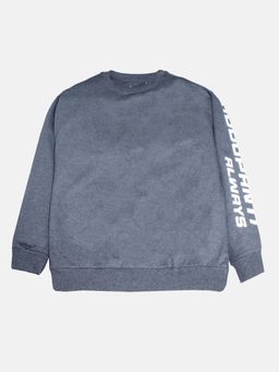 KiddoPanti - Grey Round Neck Sweatshirt