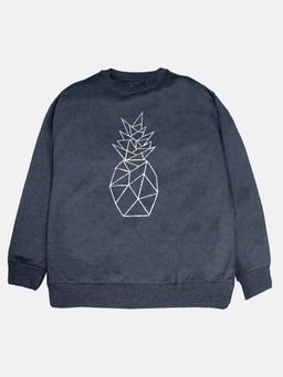 KiddoPanti - Grey Round Neck Sweatshirt