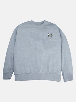 KiddoPanti - Grey Round Neck Sweatshirt