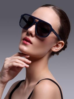 AUGUSSTO - Caesar Unisex Handcrafted Luxury Square Blue Lens Sunglass-CAESAR-BLU BSMK