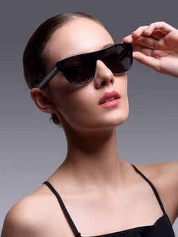 AUGUSSTO - Imperia Unisex Handcrafted Luxury Square Black Lens Sunglass-IMPERIA-BLK WHT