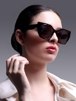 AUGUSSTO - Regalia Handcrafted Luxury Cat Eye Brown Lens Sunglass-REGALIA-HVN BRN