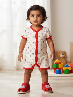 BOYZ N GALZ - Red Round Toe Sandals