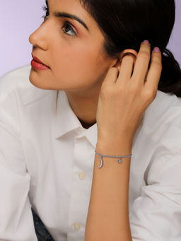GIVA - 925 Sterling Silver Moon Magic Bracelet for women(ADJUSTABLE)