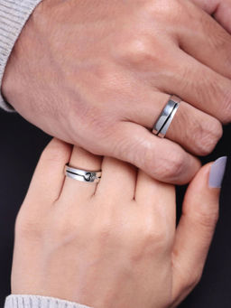 GIVA - Sterling Silver Golden Tiny Flower Ring for Women(ADJUSTABLE)