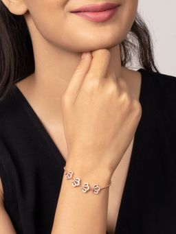 GIVA - 925 Sterling Silver Rose Gold Stars In My Crown Bracelet For Girls And Women