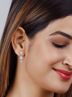 GIVA - 925 Sterling Silver Stunning Jhumka Earrings For Girls And Women