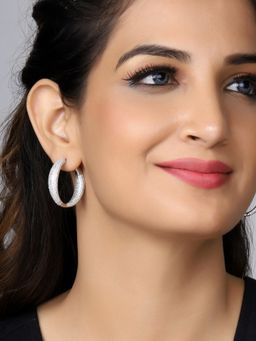 GIVA - 925 Sterling Silver Twilight Shimmer Hoop Earrings For Girls And Women