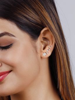GIVA - 925 Sterling Silver Enticing Star Ear Cuffs For Girls And Women