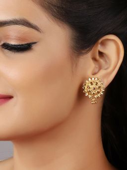 GIVA - 925 Sterling Silver Golden Radiant Sun Earrings For Girls And Women