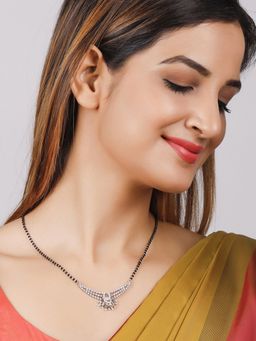 GIVA - 925 Sterling Silver Boat Lily Mangalsutra For Girls And Womens For Girls And Women