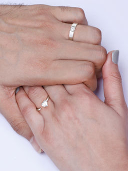 GIVA - 925 Sterling Silver Forever Love Couple Rings For Men And Women