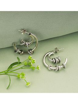 GIVA - Sterling Silver Layered Dual Hoop Earrings for womens and Girls