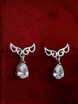 GIVA - Sterling Silver Zircon Drop Earrings for Women and Girls