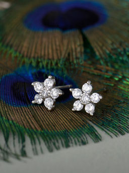 GIVA - Sterling Silver Floral earrings for women and Girls