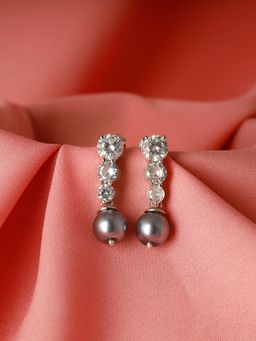 GIVA - Sterling Silver Luna Pearl Earrings with Necklace for Women and girls (Set of 2)