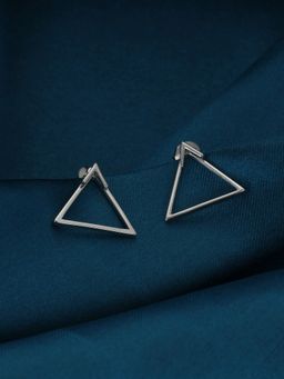 GIVA - Sterling Silver Victory Triangle Earrings for girls and Womens