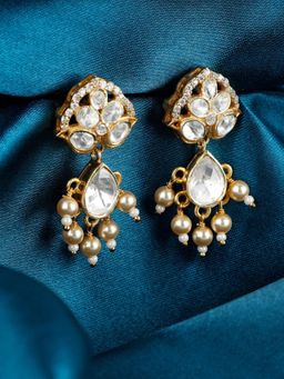 GIVA - Sterling Silver Golden Frost Bling Earrings for Women and girls