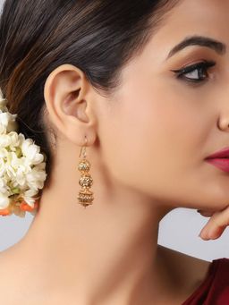 GIVA - Sterling Silver Golden Glory Earrings for Women and girls