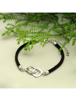 GIVA - Sterling Silver Quirky Quad Black Bracelet For Women And Girls