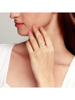 GIVA - Sterling silver Golden Like A Butterfly Ring for Girls and Womens