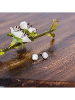 GIVA - Sterling Silver Full Moon Studs for Girls and Womens