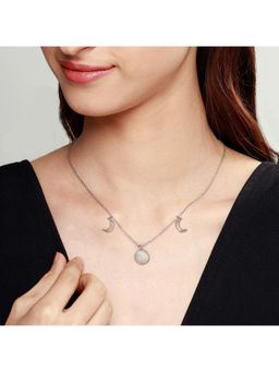 GIVA - Sterling Silver Moon Phases Necklace for Girls and Womens
