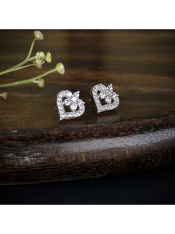 GIVA - Sterling Silver Sweet Love Stud Earrings for Girls and womens