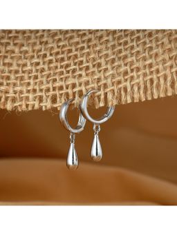 GIVA - Sterling Silver Droplet Hoop Earrings for Girls and Womens