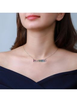 GIVA - Sterling Silver Blessed Rainbow Necklace for Girls and Womens