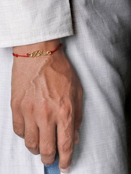 GIVA - 925 Sterling Silver with Gold plated Bhai Rakhi