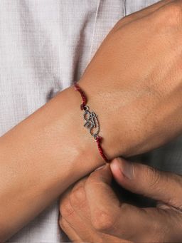 GIVA - Oxidised Silver Shree Rakhi
