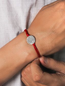 GIVA - Oxidised Silver Ganesh Ji Motif Rakhi