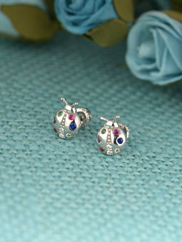 GIVA - Sterling Silver Lady Bug Earrings for Girls and Womens