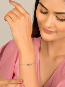 GIVA - Sterling Silver Continuity Bracelet for Girls and Womens