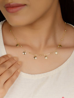 GIVA - Sterling Silver Golden Prosperity Necklace for Girls and Womens