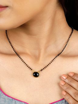 GIVA - Sterling Silver Golden Love Affection Mangalsutra for Womens