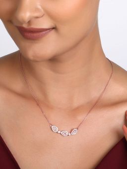 GIVA - Sterling Silver Rose Gold Love Of Pears Necklace For Women And Girls