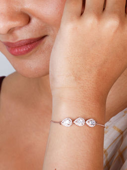 GIVA - Sterling Silver Rose Gold Iconic Love Bracelet For Women And Girls