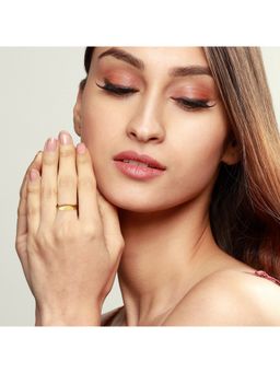 GIVA - Sterling Silver Golden Moon Arc Ring for Womens and Girls