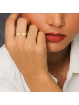 GIVA - Sterling Silver Golden Crown of Pine Ring for Womens and Girls