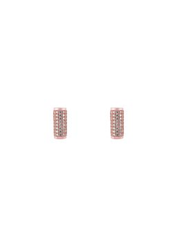 GIVA - Sterling Silver Rose Gold Elegant Cylinder Earrings for Womens and Girls