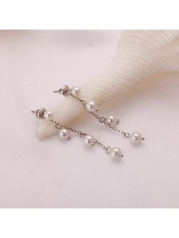 GIVA - Sterling Silver Pearl Charm Earrings for Womens and Girls