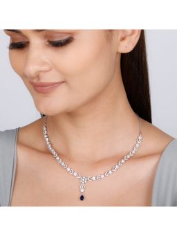 GIVA - Sterling Silver Drop of Ocean Necklace for Womens and Girls