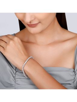 GIVA - Sterling Silver Sparkly Elegant Bracelet for Womens and Girls